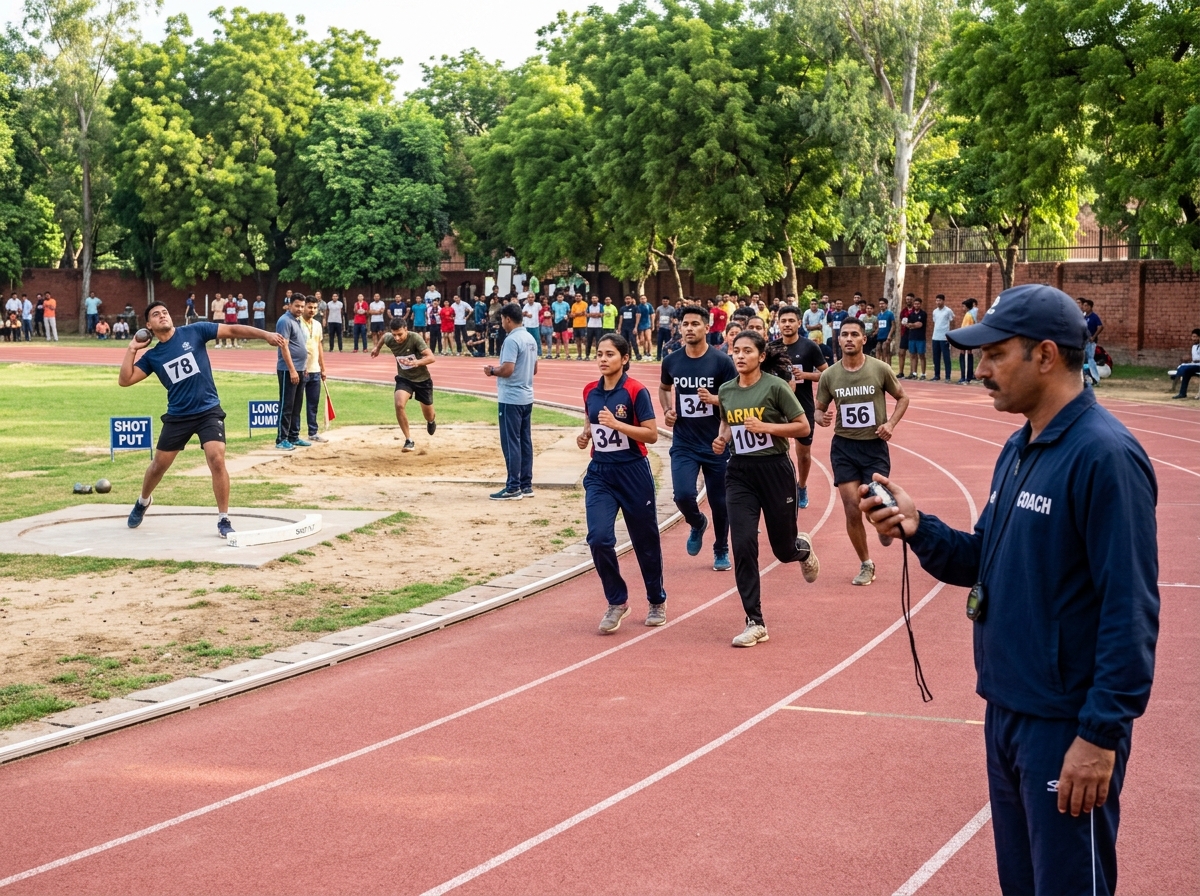Swarajya 400m Running Track Ground Training